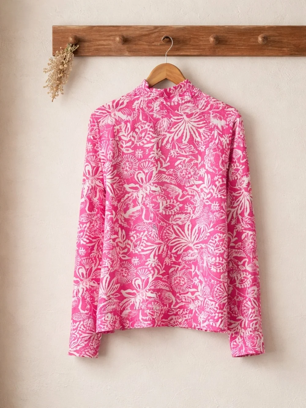 Lilly Pulitzer Ashlee Popover Passion Fruit Pink Absolutely Flamazing size small - Picture 3 of 8